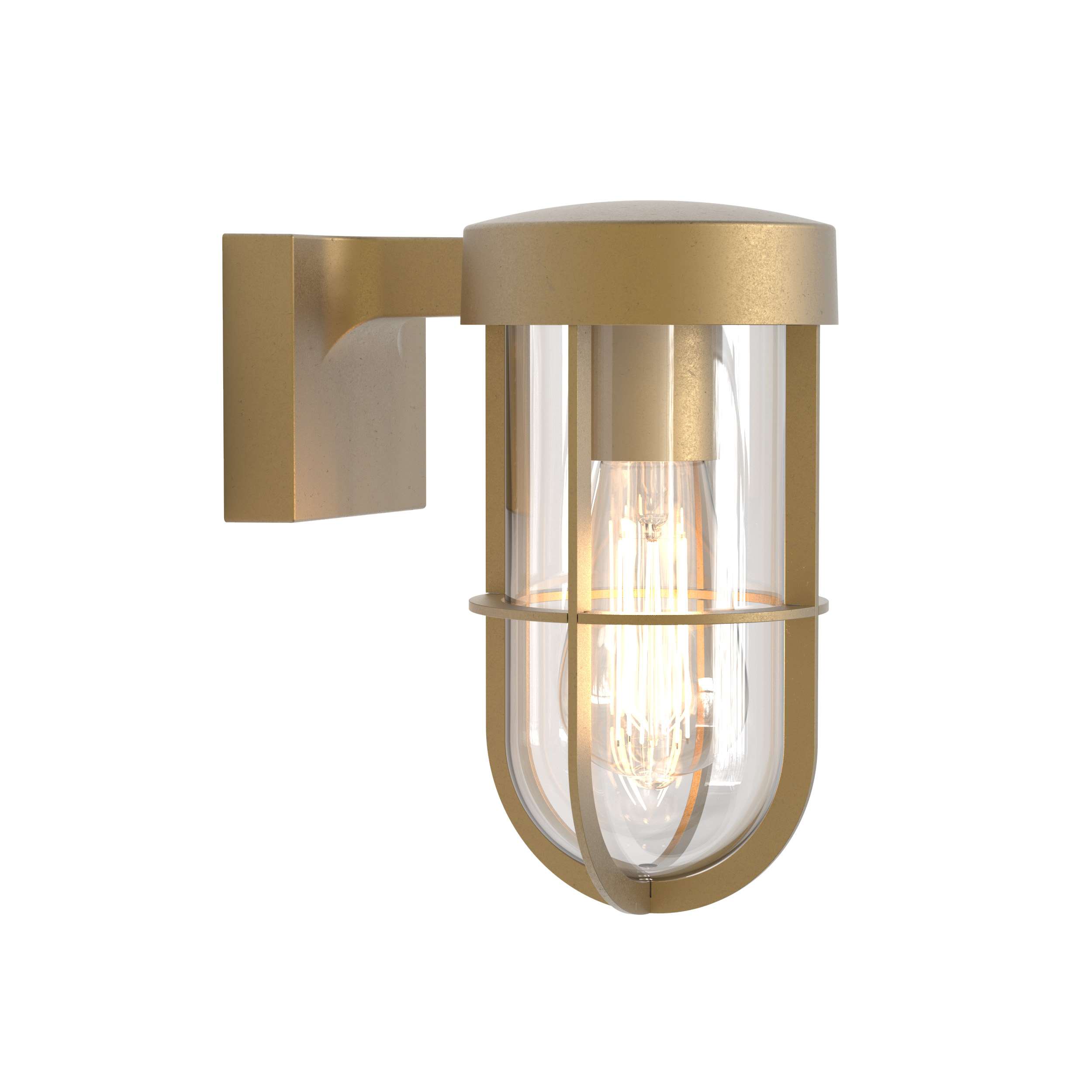 Astro Cabin Wall Outdoor Wall Light in Antique Brass